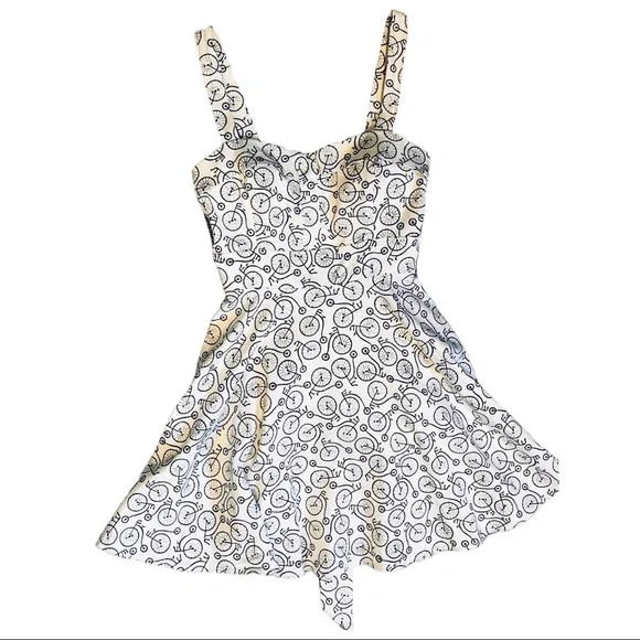 **HOST PICK** IXIA Retro Pin-Up Style Summer Dress of Penny Farthing Fabric - LG - Picture 2 of 7